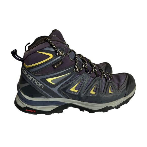 Salomon X Ultra 3 Mid GTX Waterproof Hiking Boots Women Size 6.5 - Picture 1 of 15